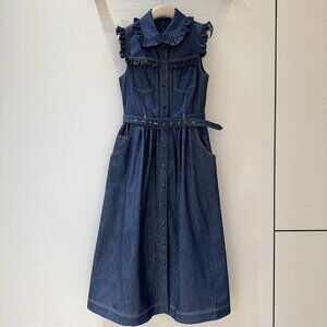 Dice Kayek sleeveless denim dress